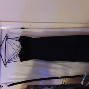 Navy blue evening gown